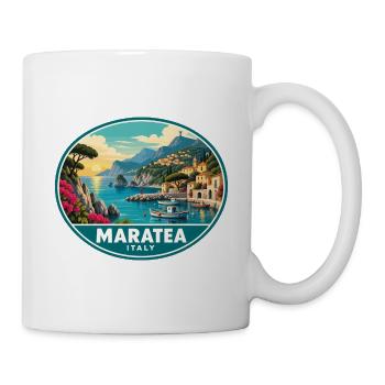 Erkunden Sie Maratea in Italien: Tyrrhenische Meeresküste - Tasse - Weiß - Rechts