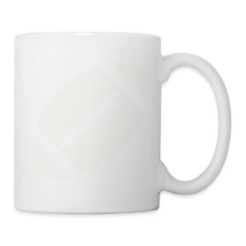 Vintage Football Naht Logo - Tasse - Weiß - Rechts
