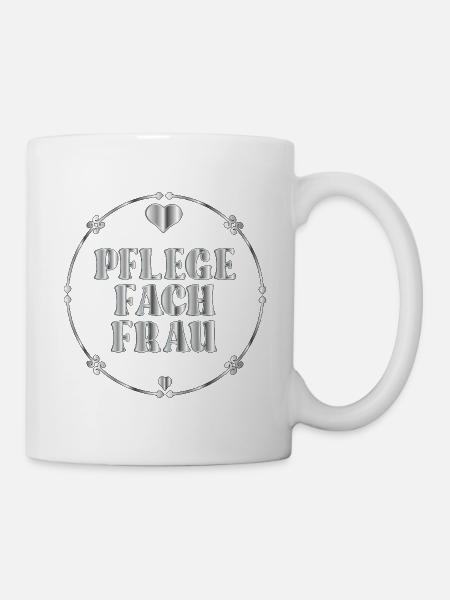 Abschied Pflegefachfrau - Tasse - Weiß