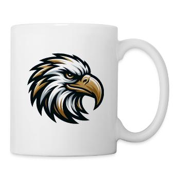 Adler Kopf Vektor Design - Tasse - Weiß - Rechts