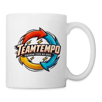 Teamtempo – Gemeinsam ziehen wir durch - Tasse - Weiß - Rechts