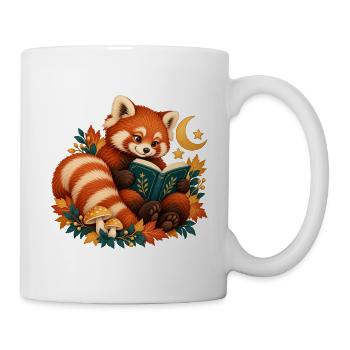 Red Panda Law at Night - Tasse - Weiß - Rechts