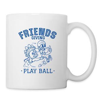 Freunde geben Ballspiel - Tasse - Weiß - Rechts