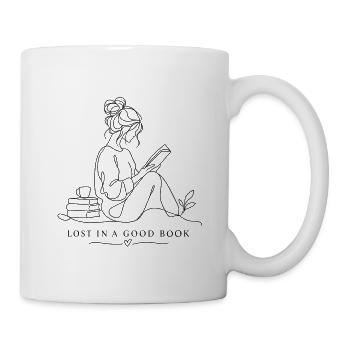 Lost in a good book - Tasse - Weiß - Rechts