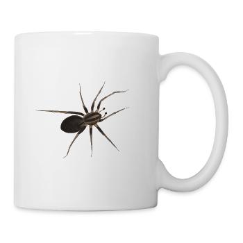 Realistische Spinne - Halloween Kostüm Motiv - Tasse - Weiß - Rechts