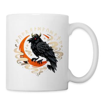 Rabenfeuer Mondring - Tasse - Weiß - Rechts