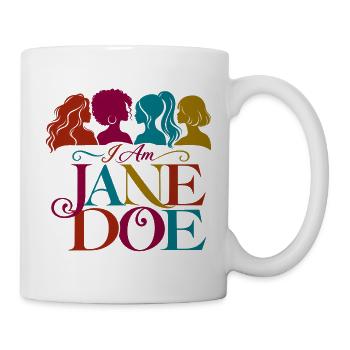 Ich bin Jane Doe Regenbogenporträt - Tasse - Weiß - Rechts