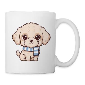 Labradoodle Hund  - Tasse - Weiß - Rechts