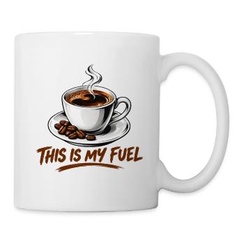 Das ist meine Fuel Classic Kaffeetasse - Tasse - Weiß - Rechts