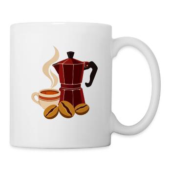 Mokkazauber Kaffee-Set - Tasse - Weiß - Rechts