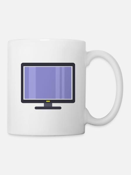 Fernsehen - Tasse - Weiß