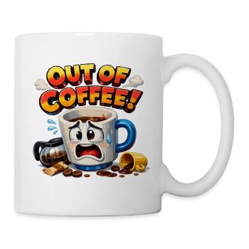 Kaffee an: Weinende Tasse - Tasse - Weiß - Rechts
