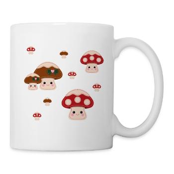 motiv_pilze - Tasse - Weiß - Rechts