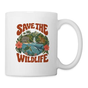 Save The Wildlife - Tasse - Weiß - Rechts