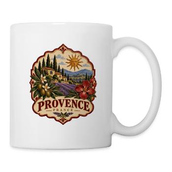 Provence France Vintage - Tasse - Weiß - Rechts