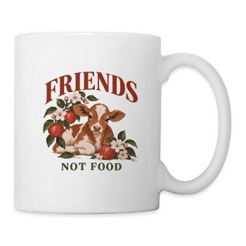 Friends Not Food Cow - Tasse - Weiß - Rechts