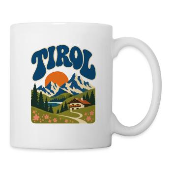 Tirol Retro Alpine Nature - Tasse - Weiß - Rechts