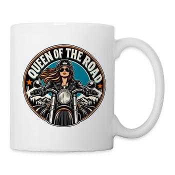 Queen of the Road Motorrad Diva - Tasse - Weiß - Rechts