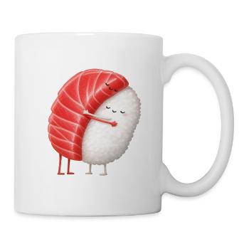 Kawaii Sushi Kuschelpärchen - Tasse - Weiß - Rechts