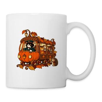 Kürbisbahn - Tasse - Weiß - Rechts