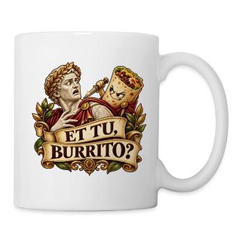 Und Ihr Burrito? Römisches Taco-Duell - Tasse - Weiß - Rechts