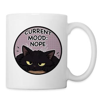 Aktuelle Stimmung: Nein, Katze - Tasse - Weiß - Rechts