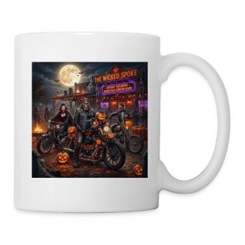 The Wicked Spoke Halloween Biker Night - Tasse - Weiß - Rechts