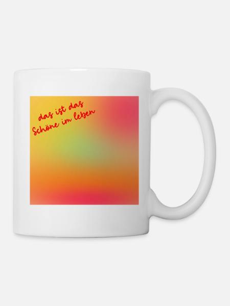 Schönes Leben - Tasse - Weiß