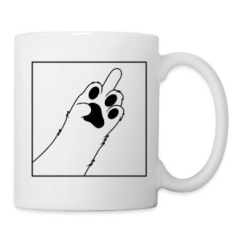 Hundepfote - Tasse - Weiß - Rechts