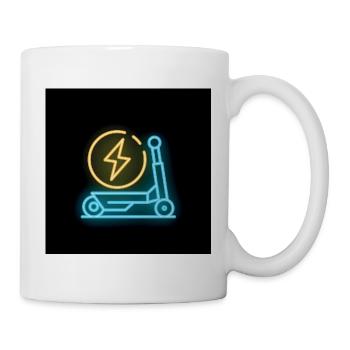 Neon Blitz Scooter - Tasse - Weiß - Rechts