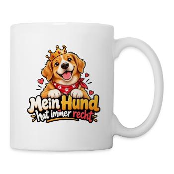 Mein Hund hat immer recht - Tasse - Weiß - Rechts