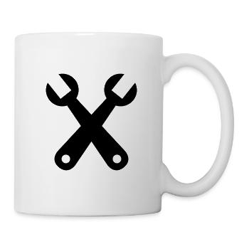 Querschlüssel - Tasse - Weiß - Rechts
