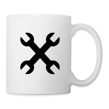Querschlüssel - Tasse - Weiß - Rechts