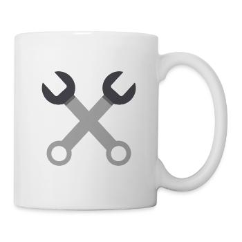 Querschlüssel - Tasse - Weiß - Rechts