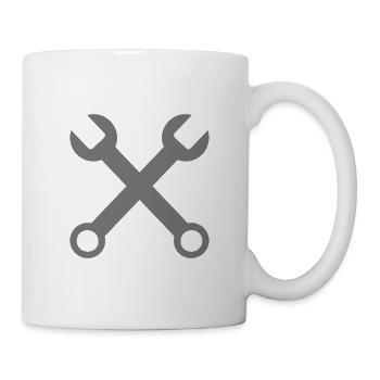 Querschlüssel - Tasse - Weiß - Rechts