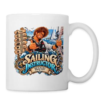 Abenteuer-Segellehrer - Tasse - Weiß - Rechts