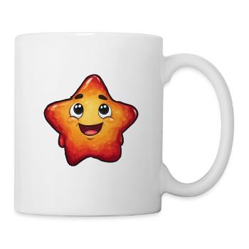 Lächelnder Stern mit Gradient - Tasse - Weiß - Rechts