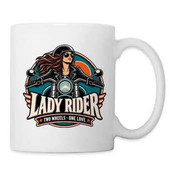 Lady Rider Motoheldin - Tasse - Weiß - Rechts