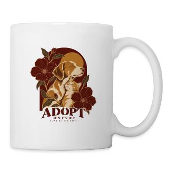 Adopt Don’t Shop Dog & Cat - Tasse - Weiß - Rechts