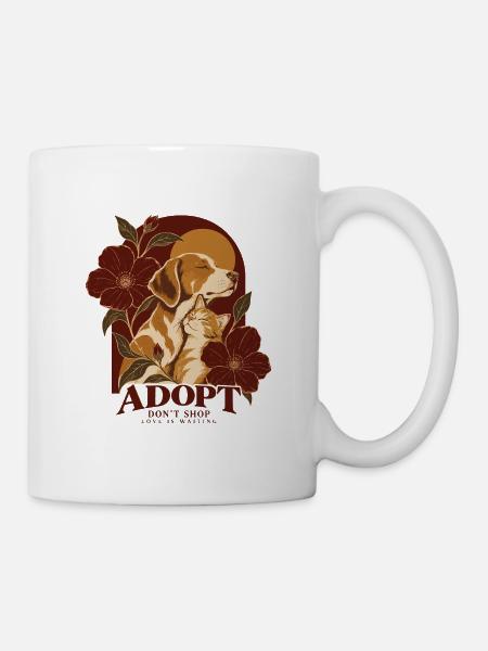 Adopt Don’t Shop Dog & Cat - Tasse - Weiß