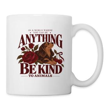 Be Kind To Animals Dachshund - Tasse - Weiß - Rechts