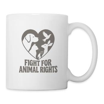 Fight For Animal Rights - Tasse - Weiß - Rechts