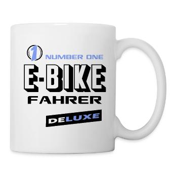 E-Bike Number One Deluxe Bester Biker Fun - Tasse - Weiß - Rechts