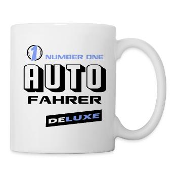 Autofahrer Number One Deluxe Bester Fahrzeuge - Tasse - Weiß - Rechts
