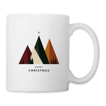 Geometric Christmas Mountains - Tasse - Weiß - Rechts