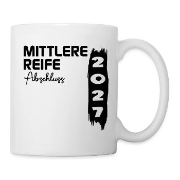 Mittlere Reife 2027, Abschluss - Tasse - Weiß - Rechts