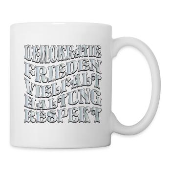 Respekt Demokratie - Tasse - Weiß - Rechts