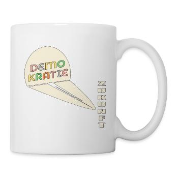 Zukunft Schatten Demokratie - Tasse - Weiß - Rechts