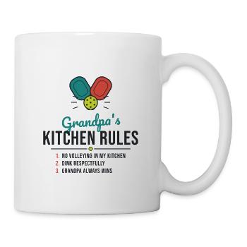 Grandpa's Kitchen Rules Tee - Tasse - Weiß - Rechts