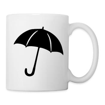 Regenschirm Regen Meteorologe Geschenk  - Tasse - Weiß - Rechts